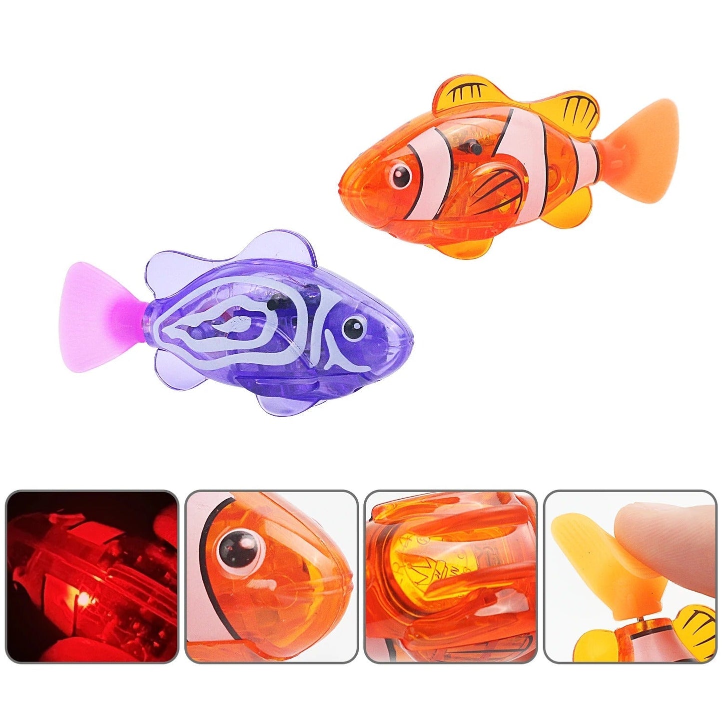 Colorful LED Water Swimming Fish Toy
