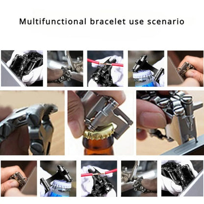 Ultimate 29-in-1 Survival Steel Wristband