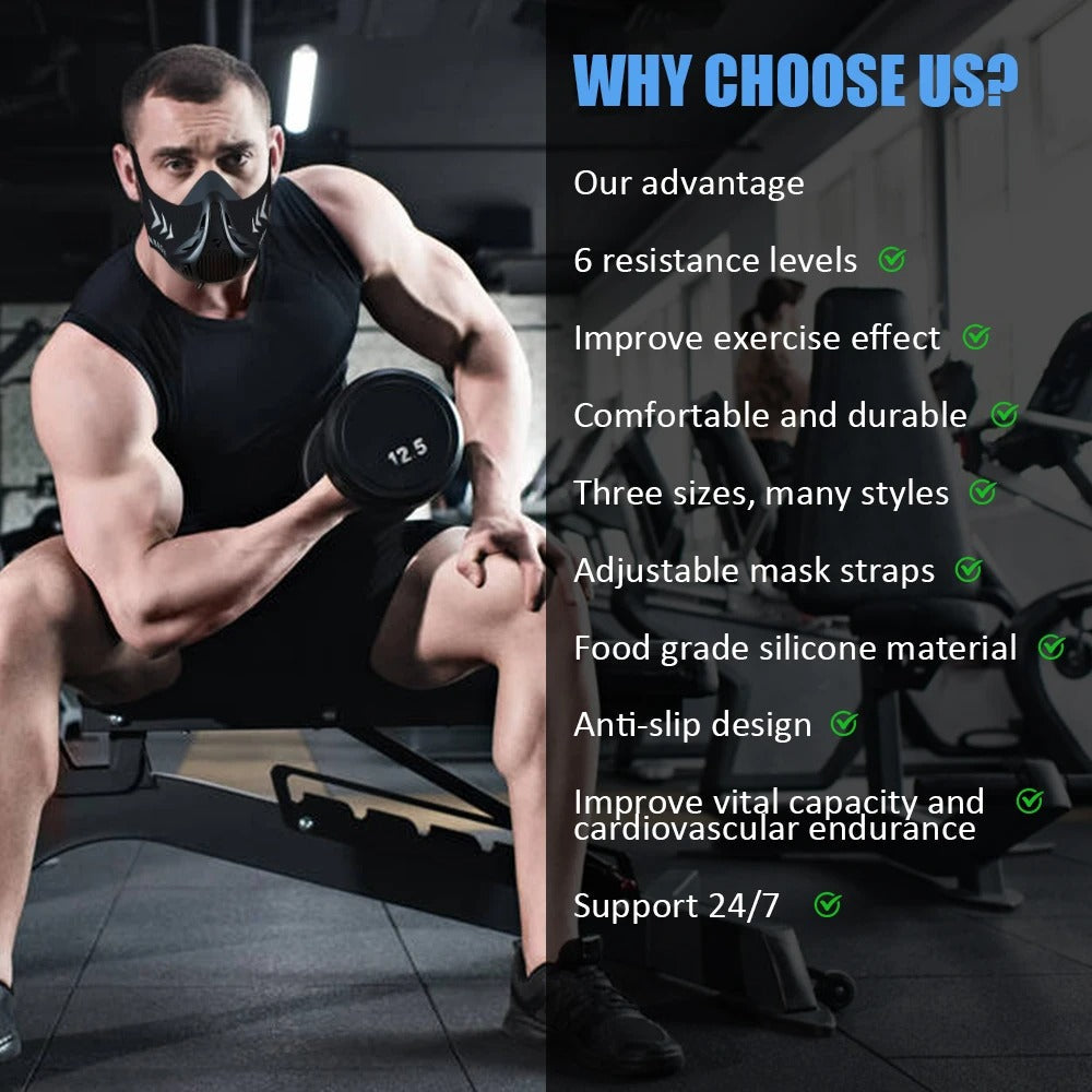 Breathing Performance Workout Mask for Athletes