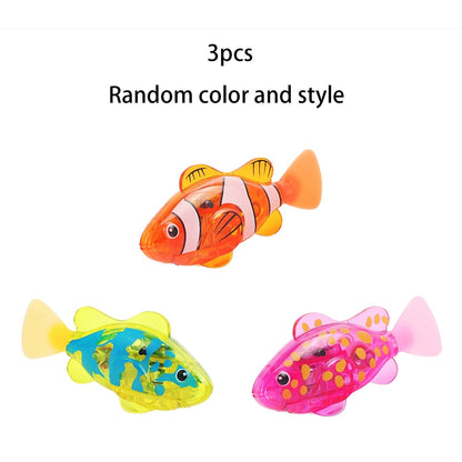 Colorful LED Water Swimming Fish Toy