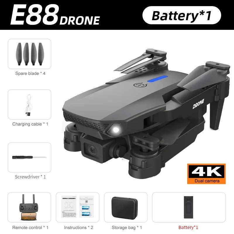 Beginner 4K Drone with Compact Foldable Design