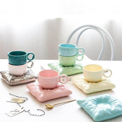 Cozy Home Ceramic Coffee Cup Set - Pexav