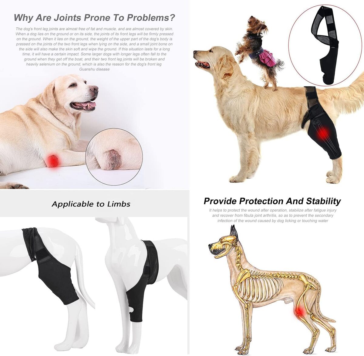 Comfortable Pet Knee Support Wrap for Dogs
