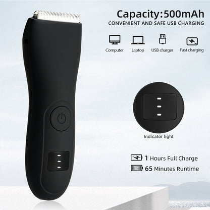 MEN'S BODY HAIR TRIMMER AND LADIES' SHAVER WITH BIKINI AND GROIN GROOMER-Nora Luxe