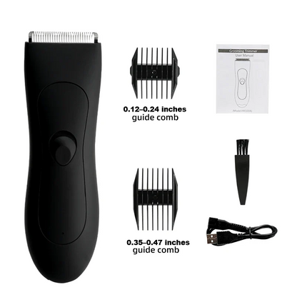 MEN'S BODY HAIR TRIMMER AND LADIES' SHAVER WITH BIKINI AND GROIN GROOMER-Nora Luxe