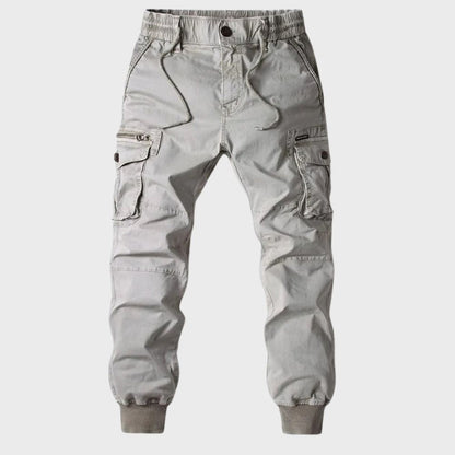 Men's Cargo Joggers - Titan-Light Gray-29-Nora Luxe