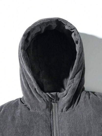 Men's Corduroy Puffer Jacket - Verno-S-Nora Luxe