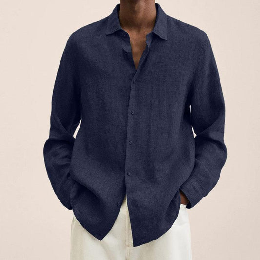 Relaxed Fit Linen Shirt for Men - Pexav