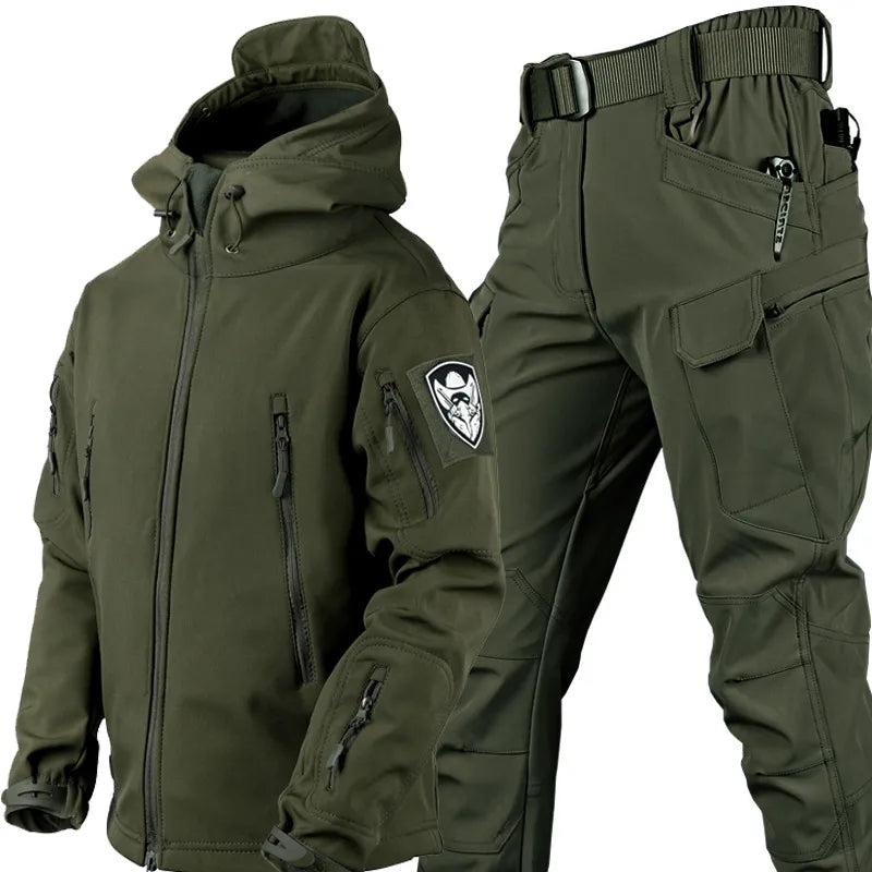 Men's Outdoor Set - Thomas-Olive Green-2XS-Nora Luxe