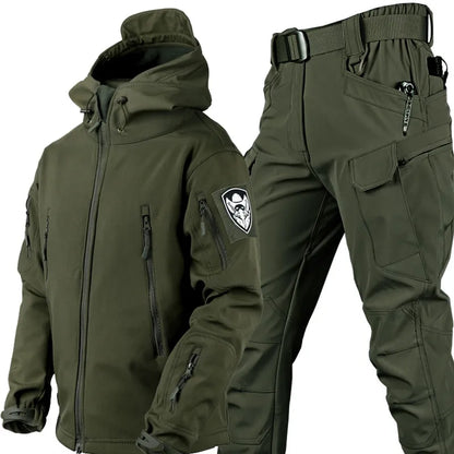 Men's Outdoor Set - Thomas-Olive Green-2XS-Nora Luxe