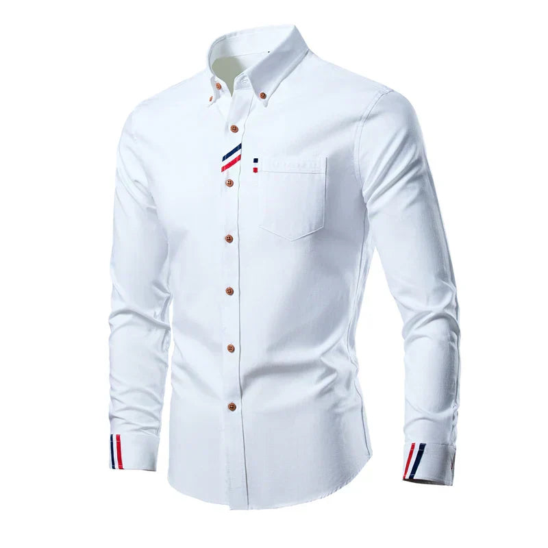 Classic Fit Mens Long Sleeve Shirt - Pexav