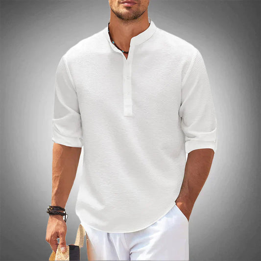 Lightweight Men's Short Sleeve Summer Casual Shirt - Pexav
