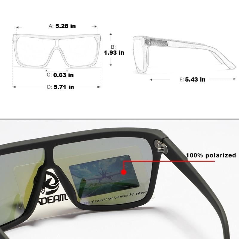 Trendy Men's UV Sunglasses with Flexible Frames