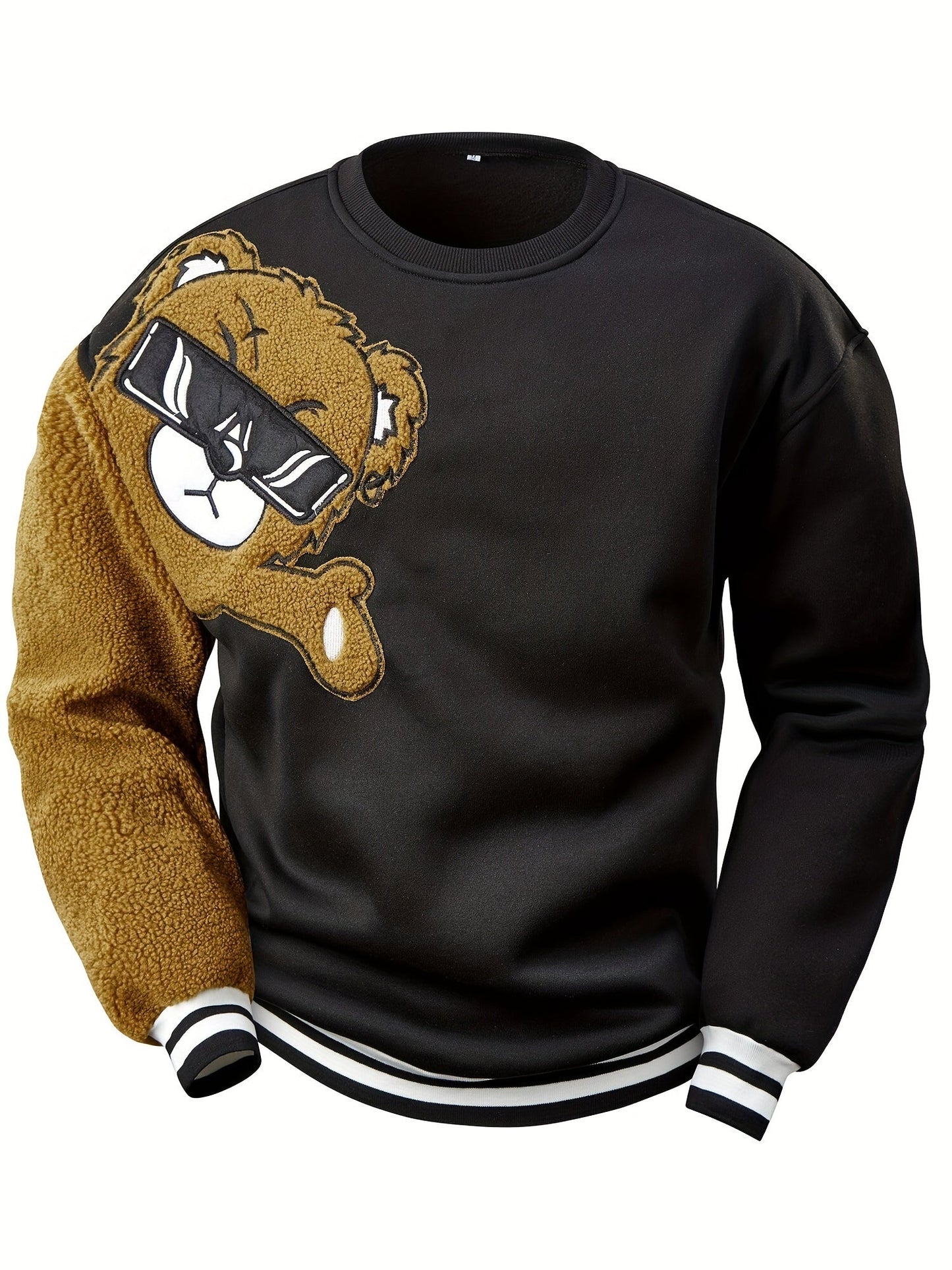Casual Graphic Bear Hoodie for Men - Pexav