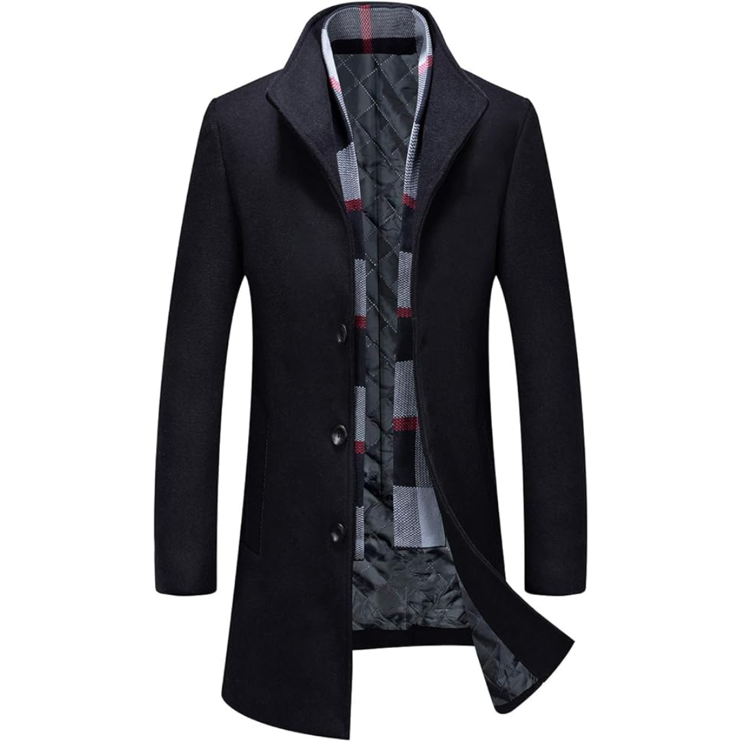 Classic Mens Waterproof Trench Coat - Pexav