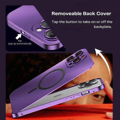 Metal Case for iPhone - MagCase-Silver-iPhone 15 Pro Max-Nora Luxe