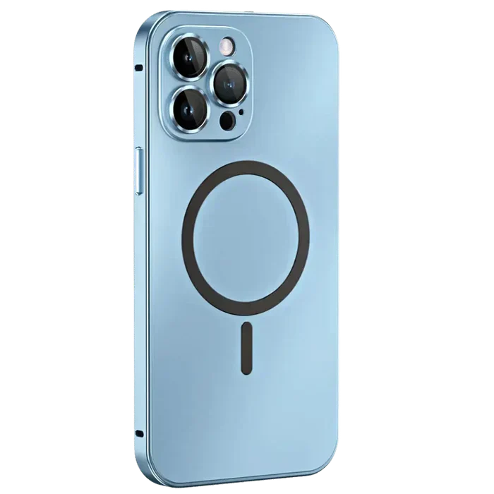 Metal Case for iPhone - MagCase-Silver-iPhone 15 Pro Max-Nora Luxe