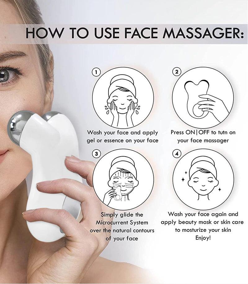 Microcurrent Facial Massager - FirmGlow-Nora Luxe