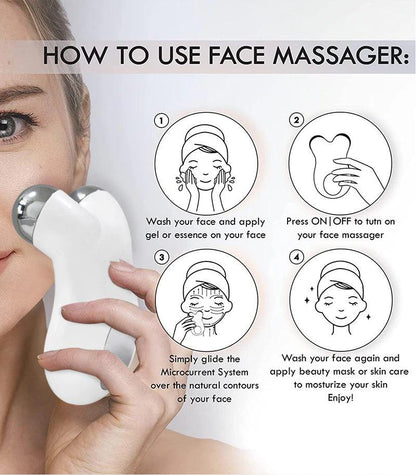 Microcurrent Facial Massager - FirmGlow-Nora Luxe