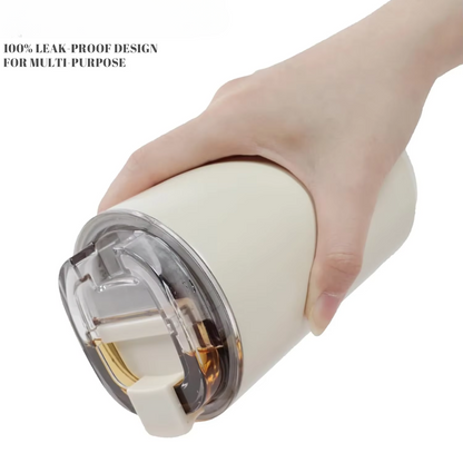 Milk White Insulating Travel Mug – Stainless Steel Thermos Flask-Nora Luxe