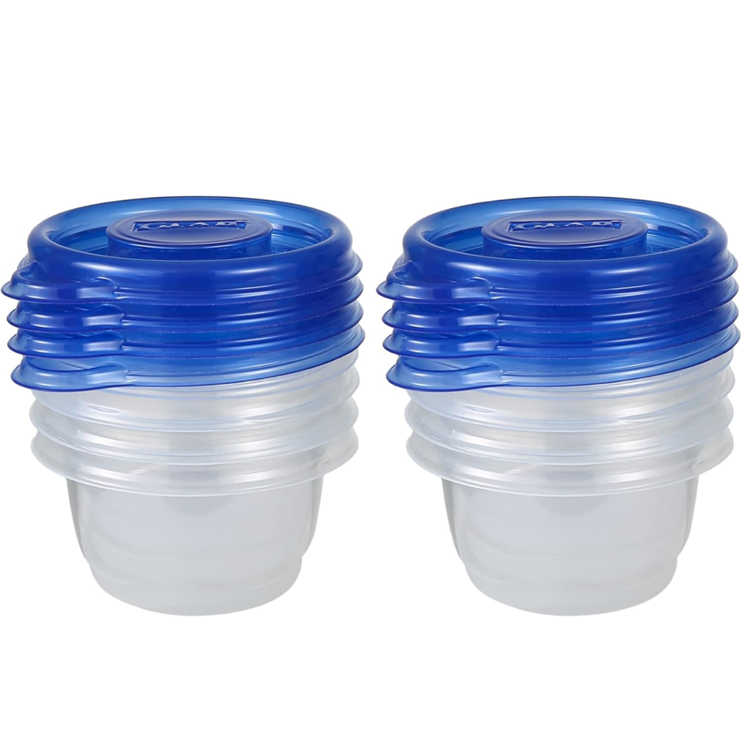 Compact Kitchen Storage Cups – 118ml with Lids (8-Pack) - Pexav