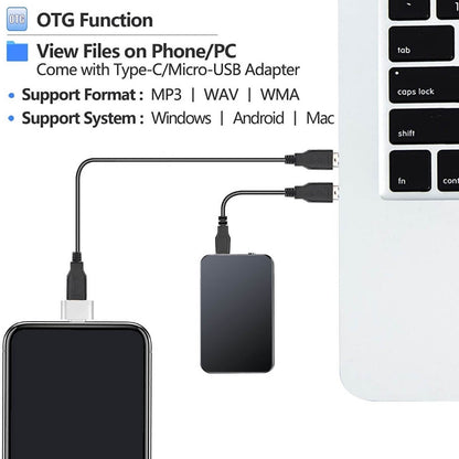 Compact Handsfree Digital Recorder