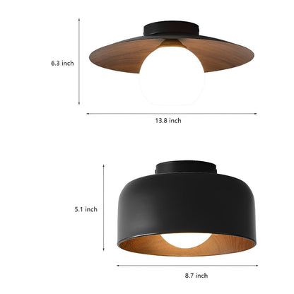 Sleek Bowl Shaped LED Ceiling Light Fixtures