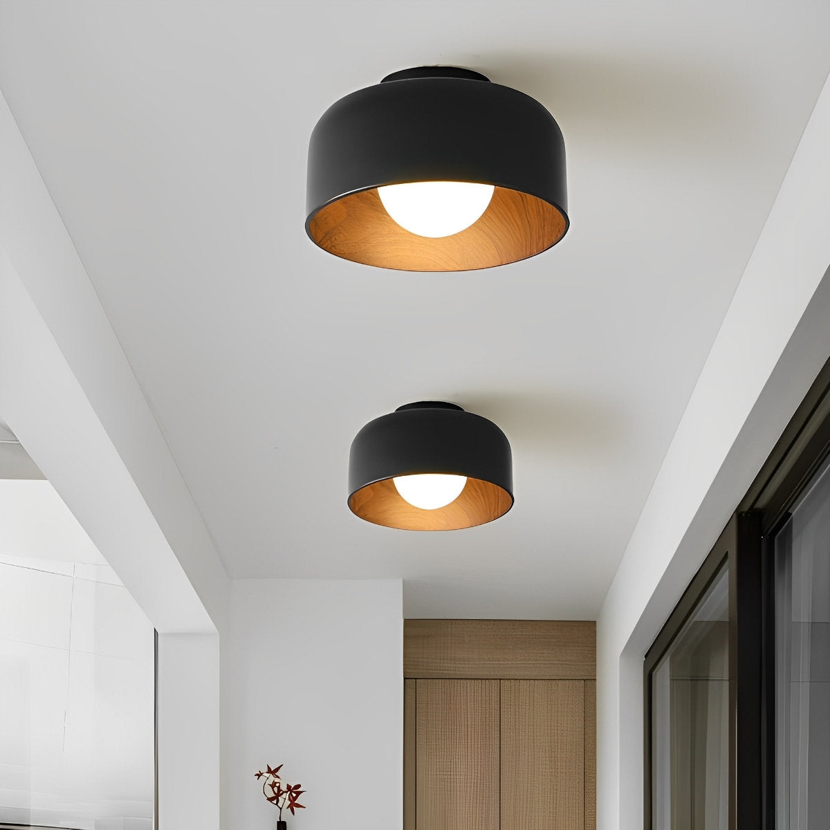 Sleek Bowl Shaped LED Ceiling Light Fixtures