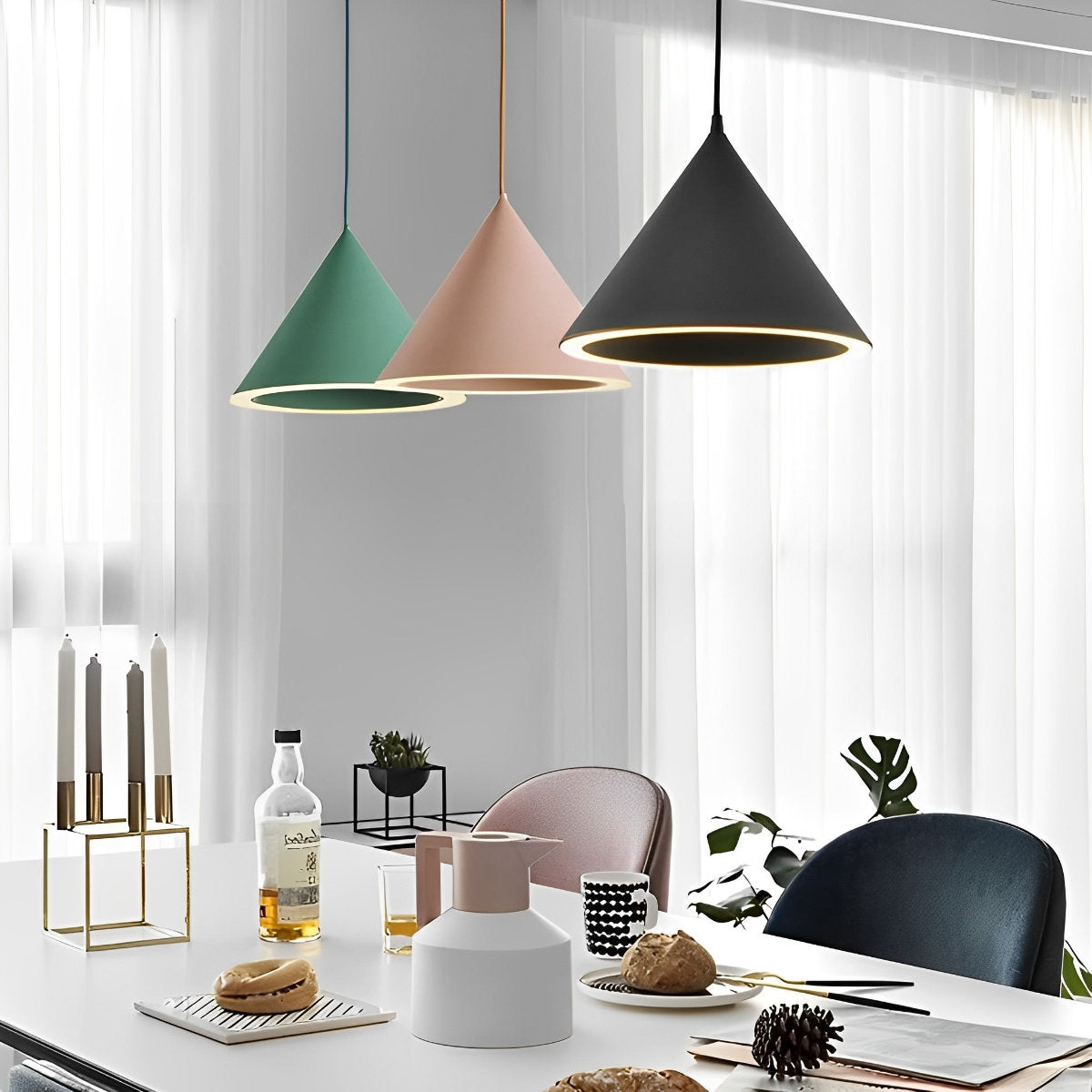 Simple Modern LED Pendant Island Light Chandelier