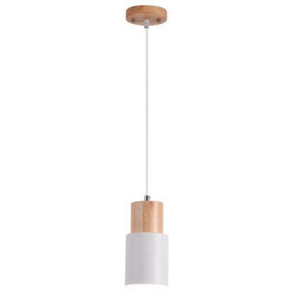 Minimalist LED Cylinder Pendant Lamp - NordicGlow-White-Nora Luxe