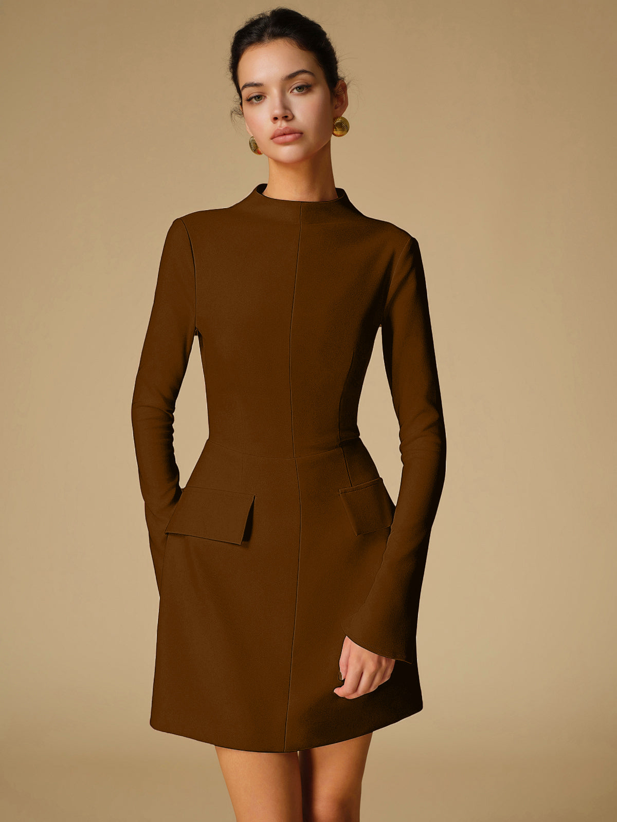 Simple Classic Crew Neck Dress