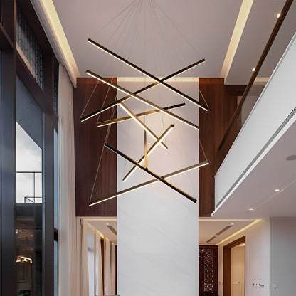 Simple Dimmable LED Black Pendant Light with Remote