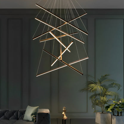 Simple Dimmable LED Black Pendant Light with Remote