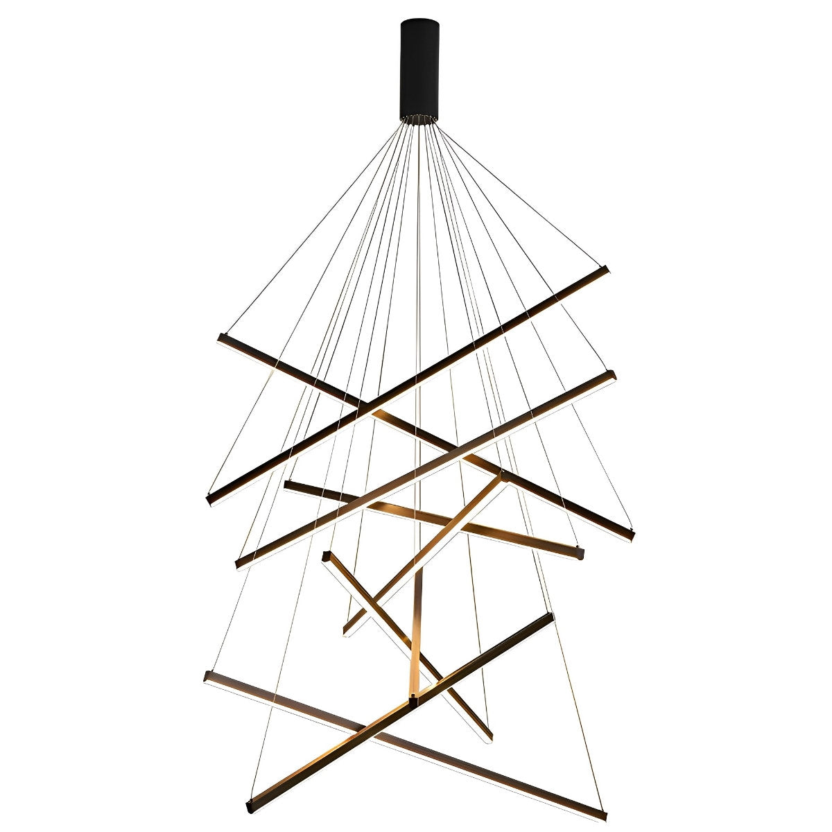 Simple Dimmable LED Black Pendant Light with Remote