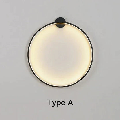 Minimalistic Round Wall Lamp - Lars-Warm White-11.81 in-AC Input Type A-Nora Luxe