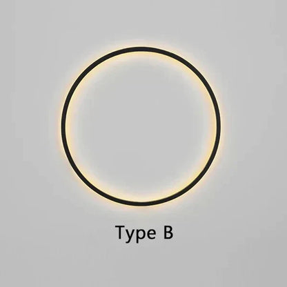 Minimalistic Round Wall Lamp - Lars-Warm White-11.81 in-AC Input Type A-Nora Luxe