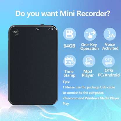 Small Portable Digital Voice Recorder