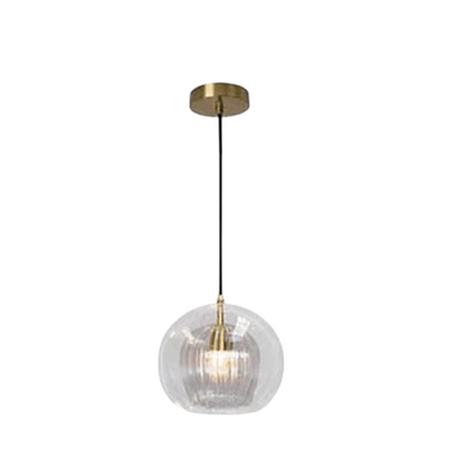 Sleek Metal Glass Hanging Light - Pexav