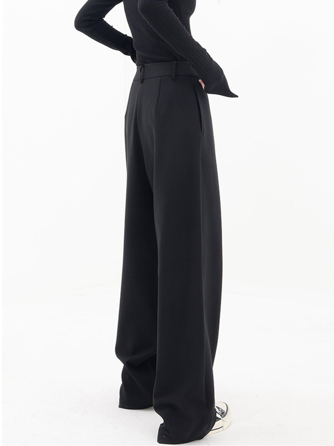 Modern Baggy Ladies Trousers - Emma-Black-S-Nora Luxe