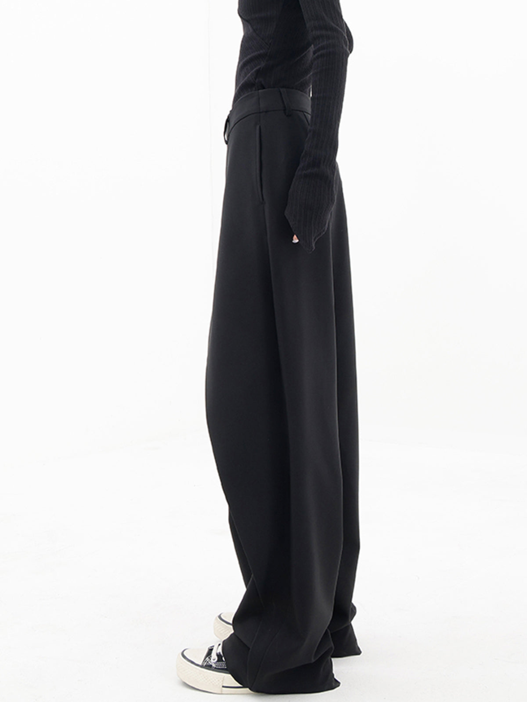 Modern Baggy Ladies Trousers - Emma-Black-S-Nora Luxe