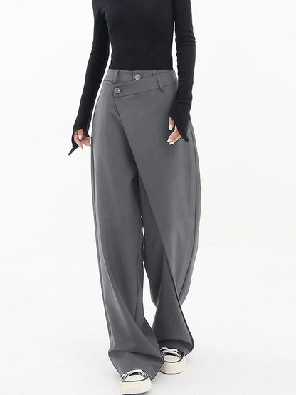 Modern Baggy Ladies Trousers - Emma-Gray-S-Nora Luxe