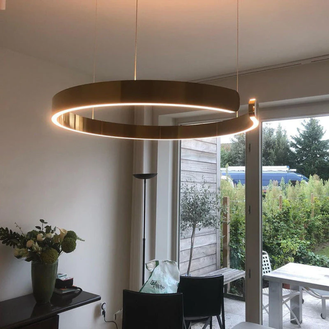 Stylish Round LED Hanging Light - Pexav