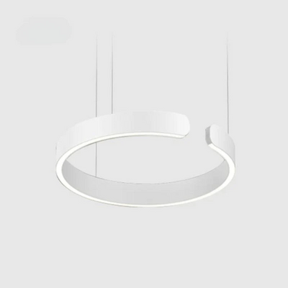 Modern Circle LED Pendant Light - HaloRing-White-3 Colors-31.50 in-Nora Luxe