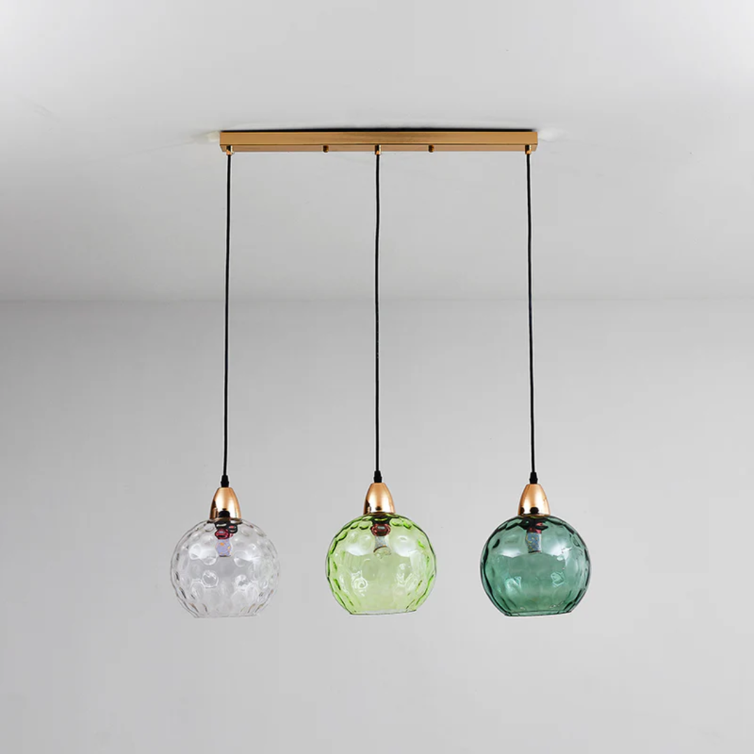 Stylish 3 Light Pendant Ceiling Fixture - Cascade - Pexav
