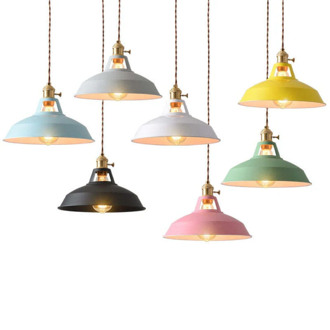 Modern Colorful LED Pendant Light - ChromaLuxe-Blue-Warm White-Nora Luxe