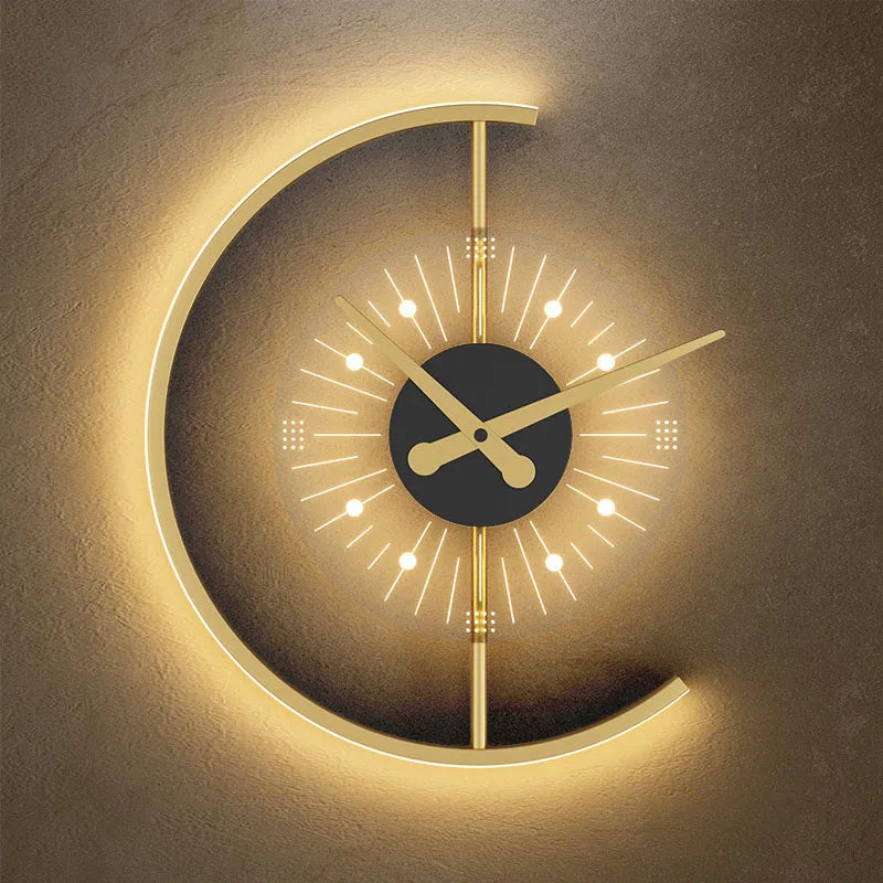 Luxury LED Lighted Wall Clock - Pexav