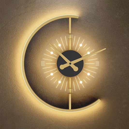 Luxury LED Lighted Wall Clock - Pexav