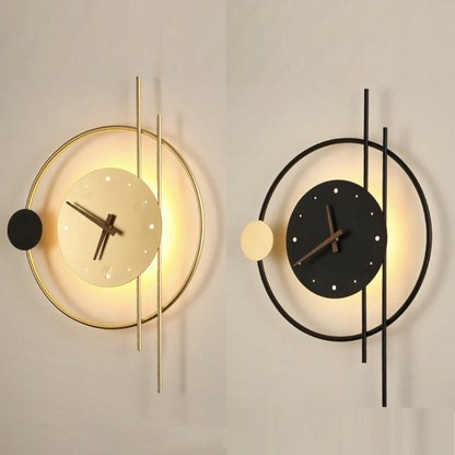 Contemporary LED Wall Light Clock - Pexav