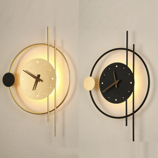 Contemporary LED Wall Light Clock - Pexav