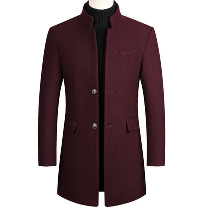 Classic Tailored Mens Winter Coat - Pexav